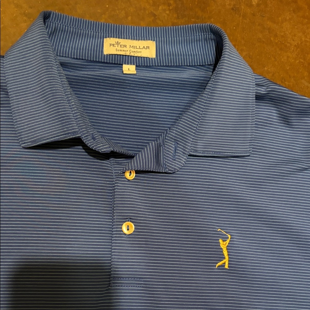 Peter Millar The Players Championship - TPC Sawgrass Blue Polo Shirt